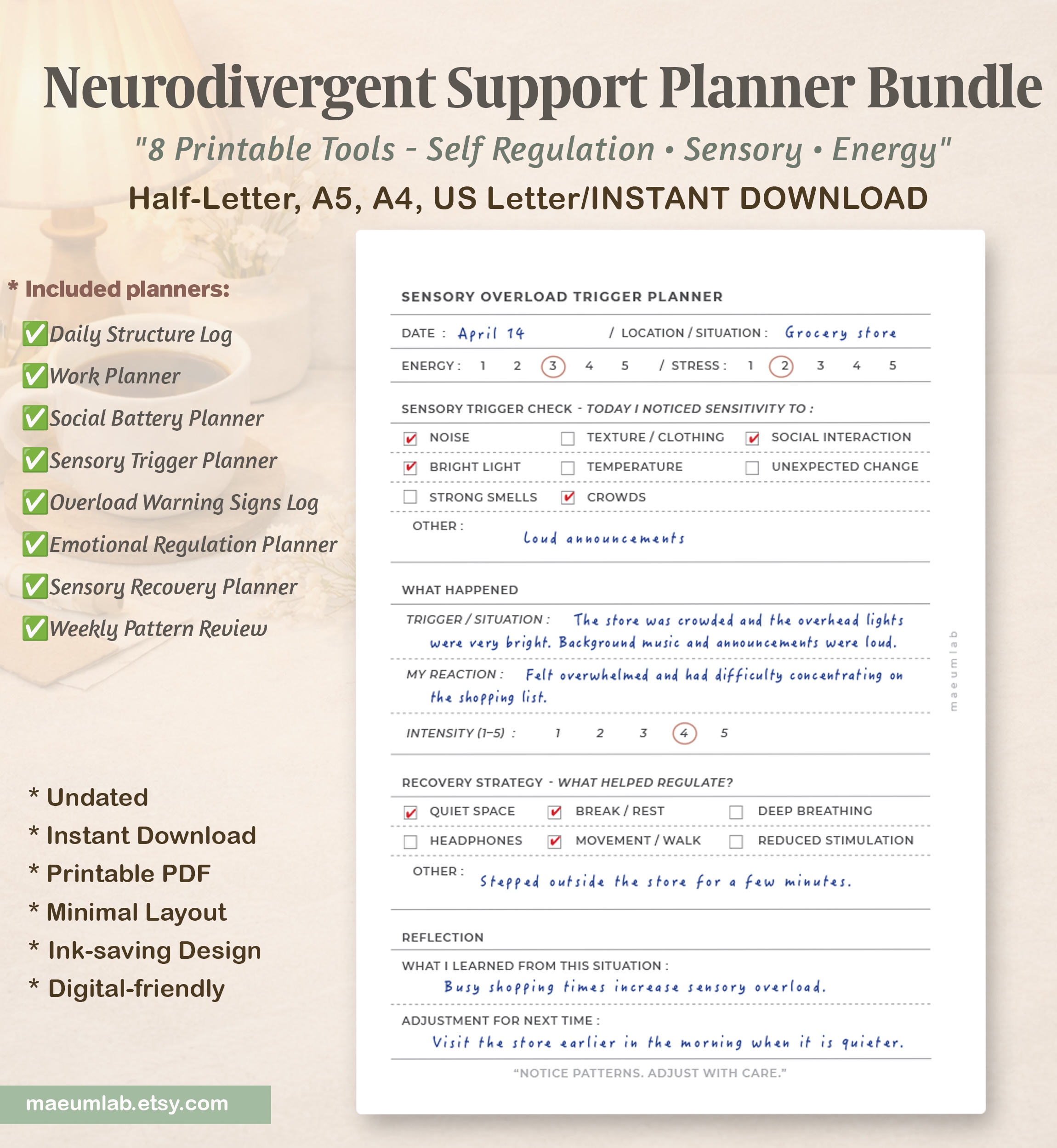 bp112 04 sensory overload trigger planner bp112 04 sensory overload trigger planner