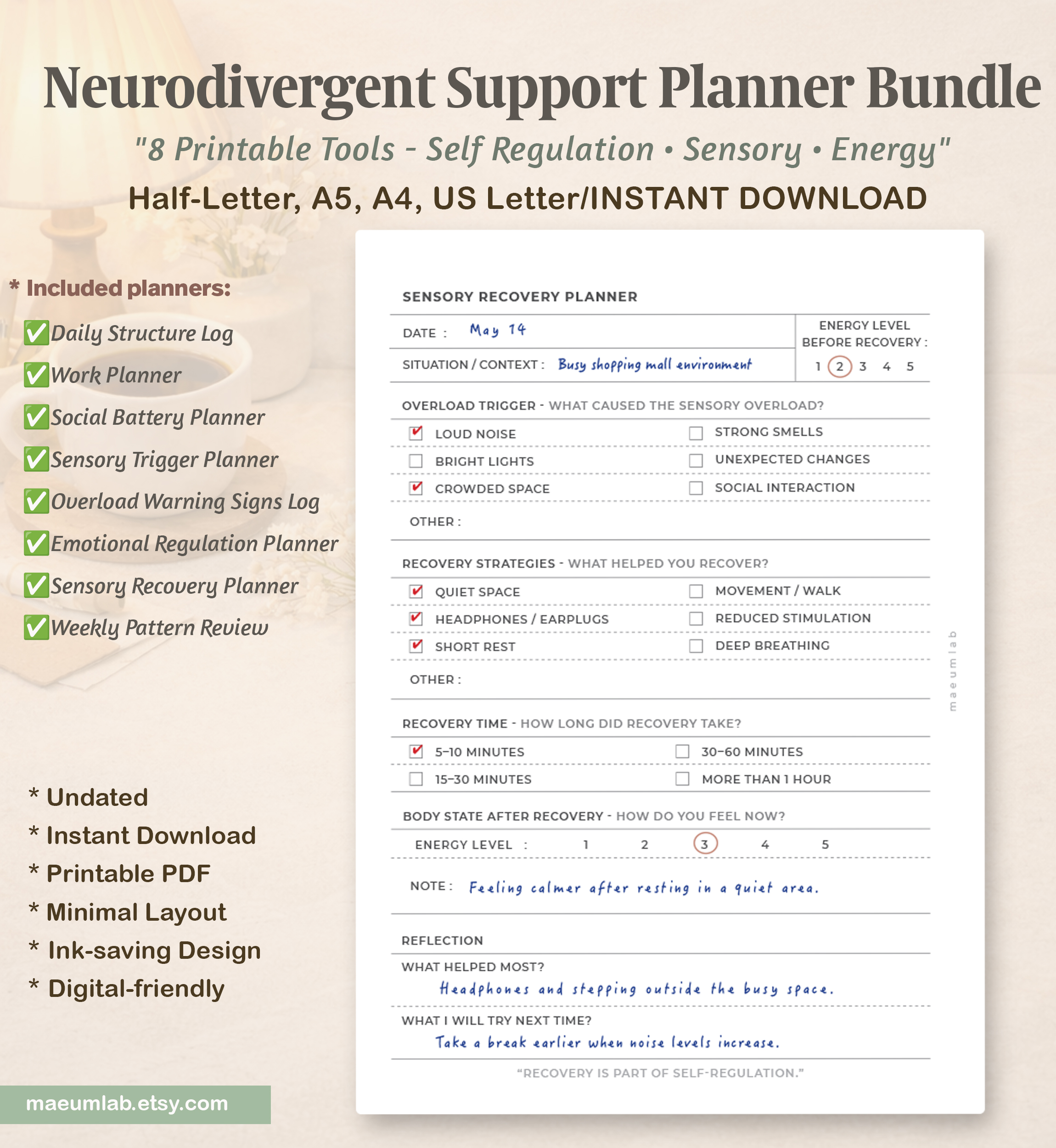 bp112 07sensory recovery planner bp112 07sensory recovery planner