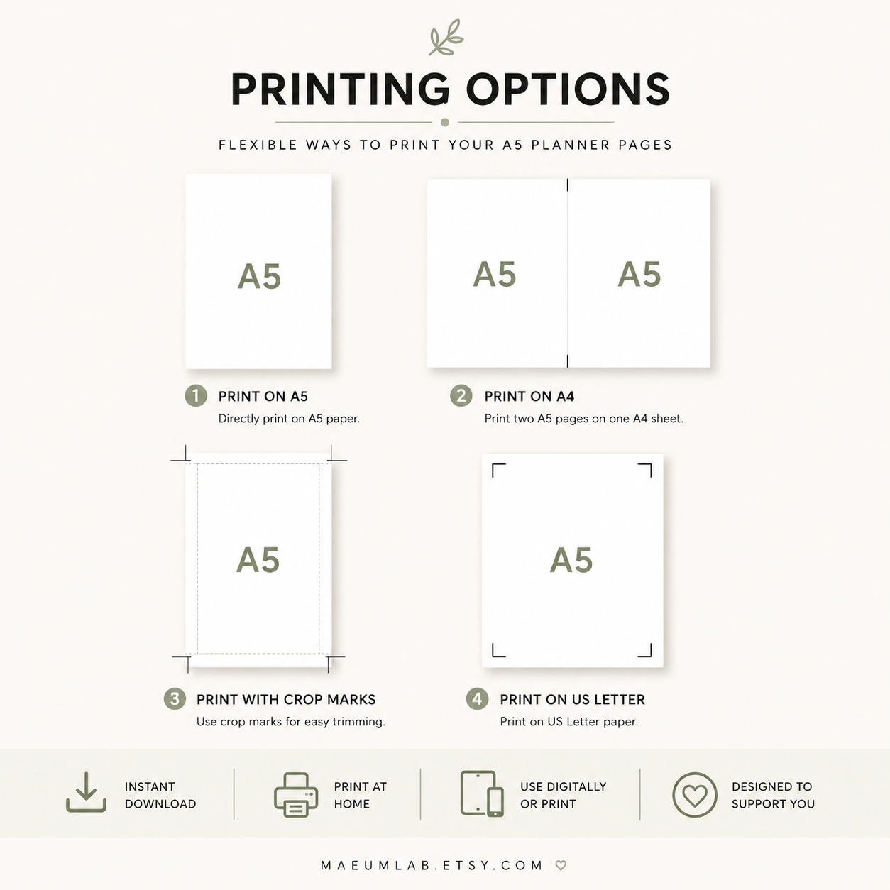 printing options printing options
